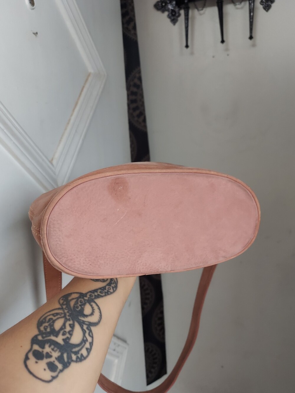 Vintage Coach Rose Small Bucket Zip Nubuc 4933💗🌸 - Picture 10 of 14